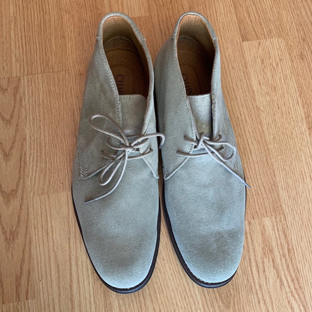 Men’s Chaps Whitton Gray Suede Shoes Size 10 👞